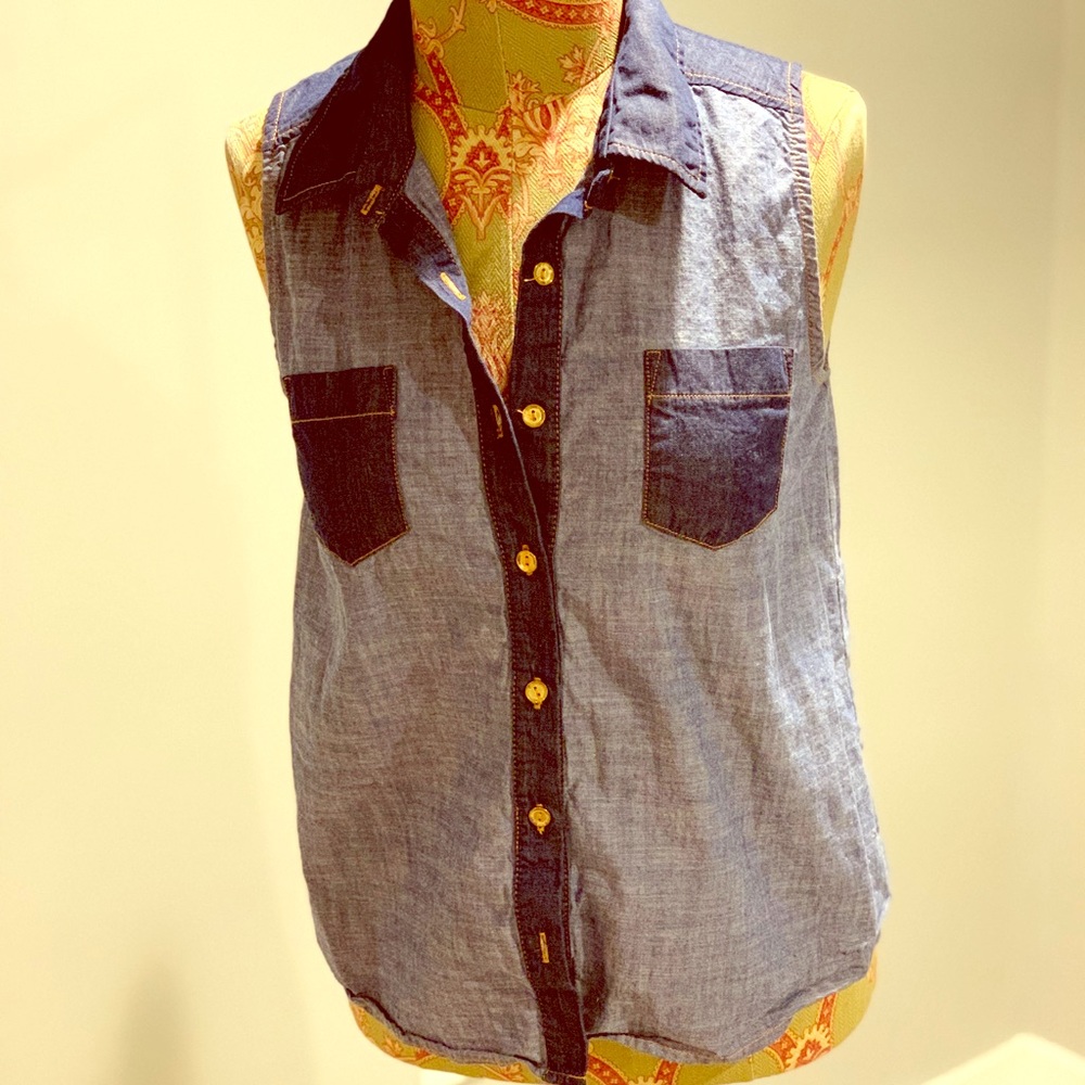 Chambray Cowboy Top